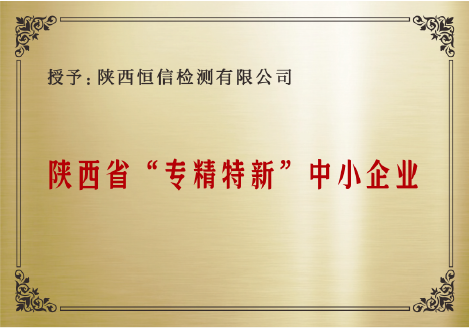 陜西省“專(zhuān)精特新”中小企業(yè)